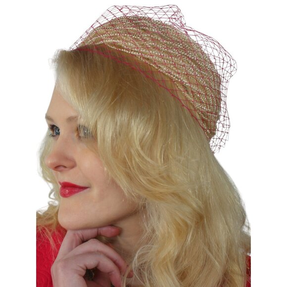 60's Vintage Embroidered Coat and Hat - Hot Pink Mod Fancy Coat - Picture 8 of 12